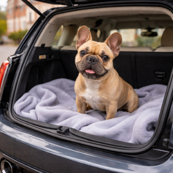 Lichtgrijze Fleece Honden Deken | Fleece Huisdier Deken | Fleece Honden Deken