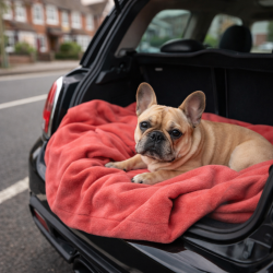 Coral Fleece Hundedecke | Rosa Fleece Haustierdecke | Fleece Hundedecke