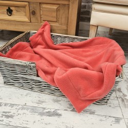 Couverture pour chien en polaire corail | Couverture pour animal de compagnie en polaire rose | Couverture pour chien en polaire