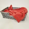 Couverture pour chien en polaire corail | Couverture pour animal de compagnie en polaire rose | Couverture pour chien en polaire