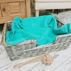 Couverture pour Animaux en Polaire Vert Jade | Couvertures pour Chiens en Polaire | Couverture Verte pour Chien