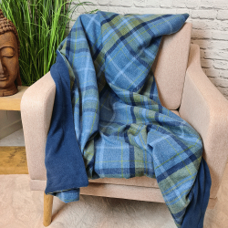 Blauwe Tartan Plaid | Blauwe Tartan Geruite Deken | Blauwe Tartan Geruite Plaids