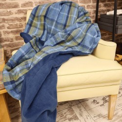 Plaid à carreaux bleu | Couverture à carreaux bleu | Plaids à carreaux bleu