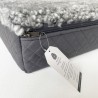 Memory Foam Hundebett Echte Schafwolle Grau. Orthopädisches Hundebett Mittelgroß