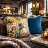 Coussin en Velours Réversible Midsummer | Coussins en Velours Floral Réversibles