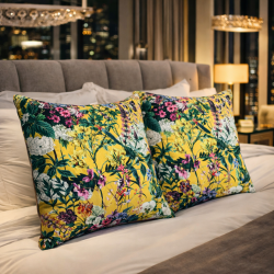 Midsummer Luxe Fluwelen Kussens | Bloemig Bedrukte Fluwelen Kussens |
