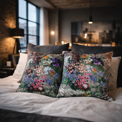 Rhapsody Luxe Fluwelen Kussens | Bloemig Bedrukte Fluwelen Kussens |