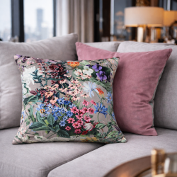 Reversible Samtkissen Rhapsody | Wende-Samtkissen mit Blumenmuster