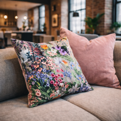 Reversible Samtkissen Rhapsody | Wende-Samtkissen mit Blumenmuster