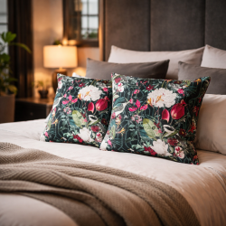 Coussins en velours de luxe Patagonia | Coussins en velours imprimé tropical |