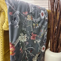 Luxe Chinoiserie Fluwelen Plaid | Luxe Oosters Bedrukt Fluwelen Plaid