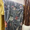 Lussuoso Plaid in Velluto Chinoiserie | Lussuoso Plaid in Velluto Stampato Orientale