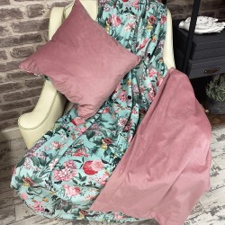 Plaid en velours réversible - Tranquillité | Plaid en velours imprimé de luxe