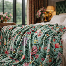 Doppelseitige Samtdecke - Ruhe | Luxus bedruckte Samtdecke