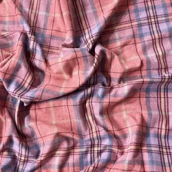 Tessuto a Quadri Tartan Rosso | Tessuto Tartan Rosso | Tessuto per Artigianato a Quadri |