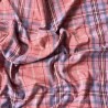 Tissu à carreaux tartan rouge | Tissu tartan rouge | Tissu à carreaux pour artisanat |