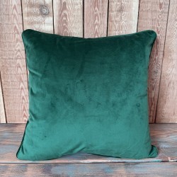 Cuscini Decorativi in Velluto Verde | Cuscini per Divano con Bordo Verde Smeraldo