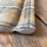 Coperta da viaggio imbottita portatile con manico per il trasporto Tartan grigio