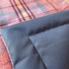Tragbare Reisedecke mit Tragegriff Rot Tartan
