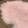 Pale Pink Tibetischer Schaffell-Teppich | Lockiger Schaffell-Teppich